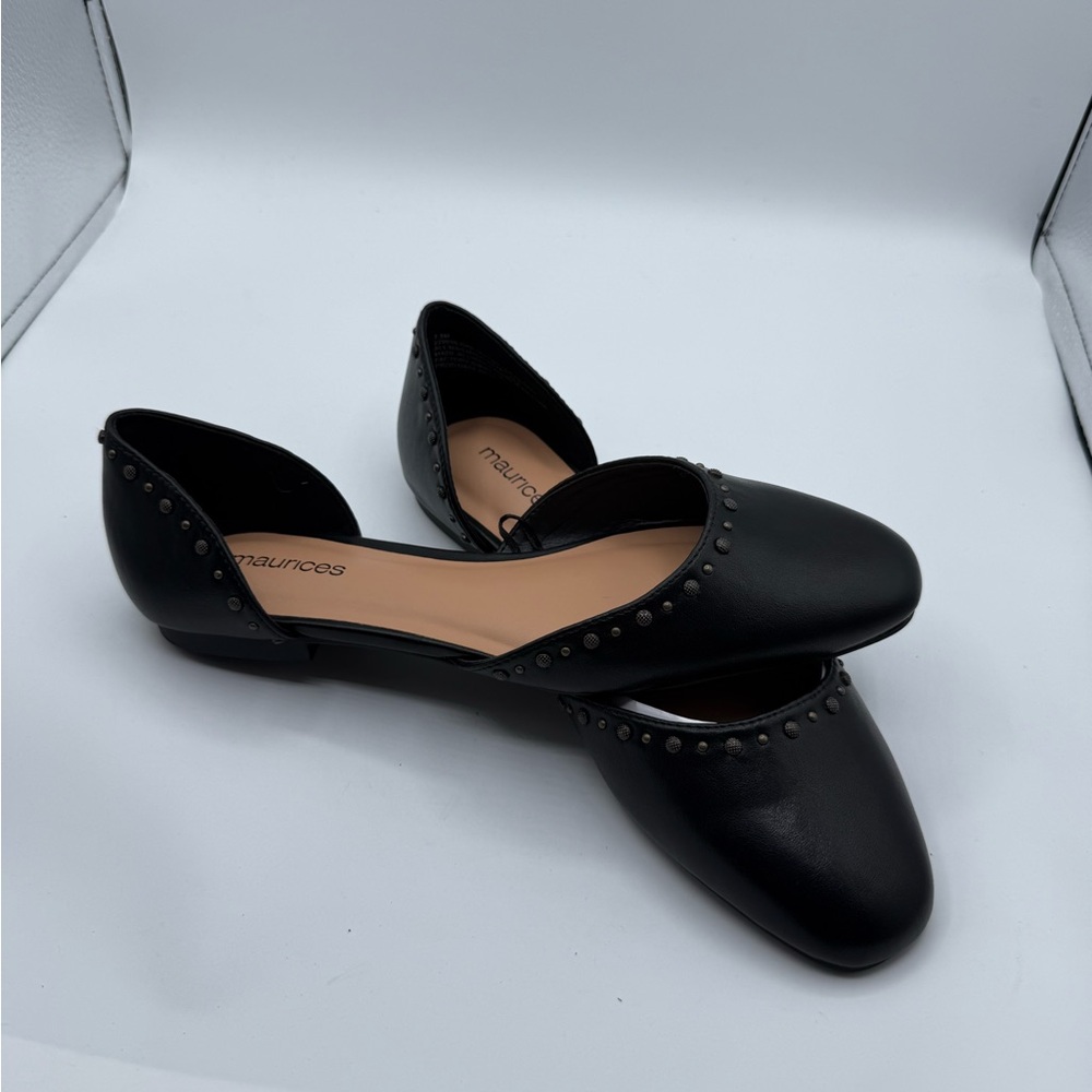 Maurices Women’s Black Studded Flats Size 7.5